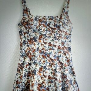 Abercrombie & Fitch Stretch Cotton A-Line Mini Dress